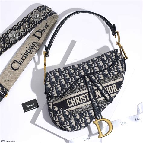 saddle bag blue dior oblique embroidery|christian dior oblique saddle bag.